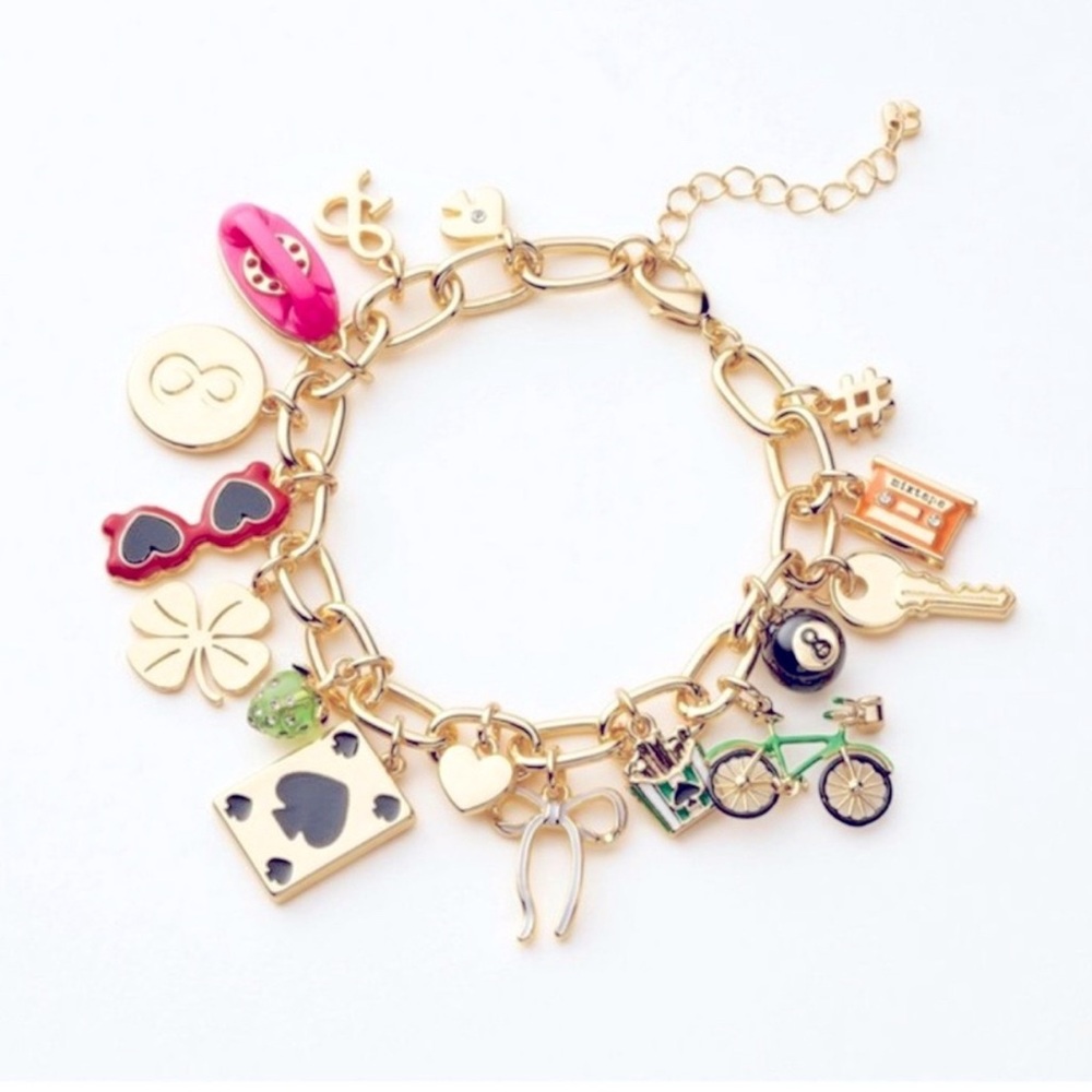 NWT Kate Spade x Target Chunky Charm Bracelet with Colorful Accents! So cute 🥰